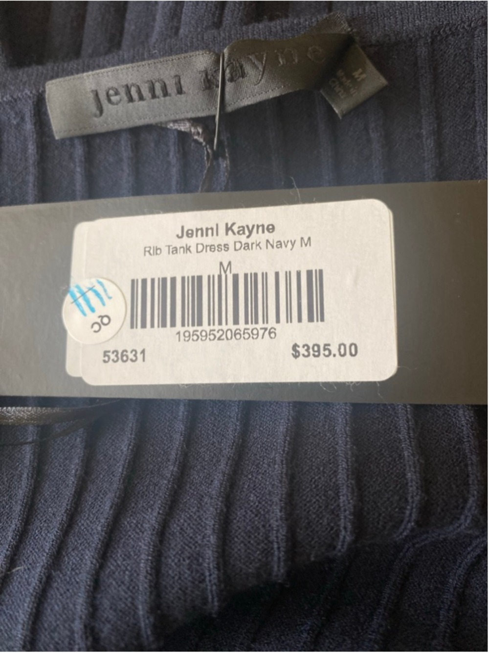 NWT Jenni Kayne Rib Tank Maxi Dress Dark Navy M - Picture 9 of 10